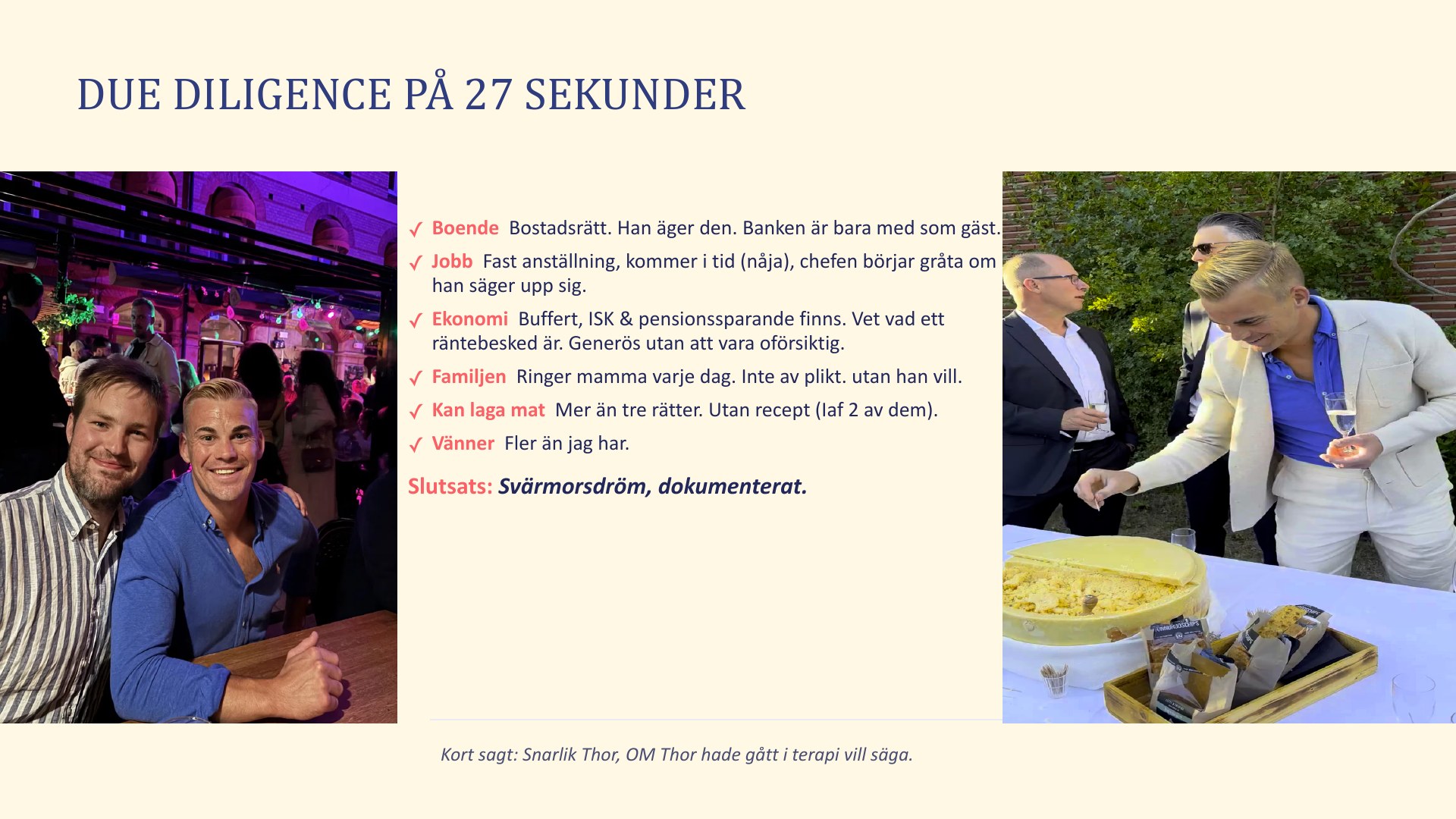 Slide 3 från pitchen om Jesper Salomonson