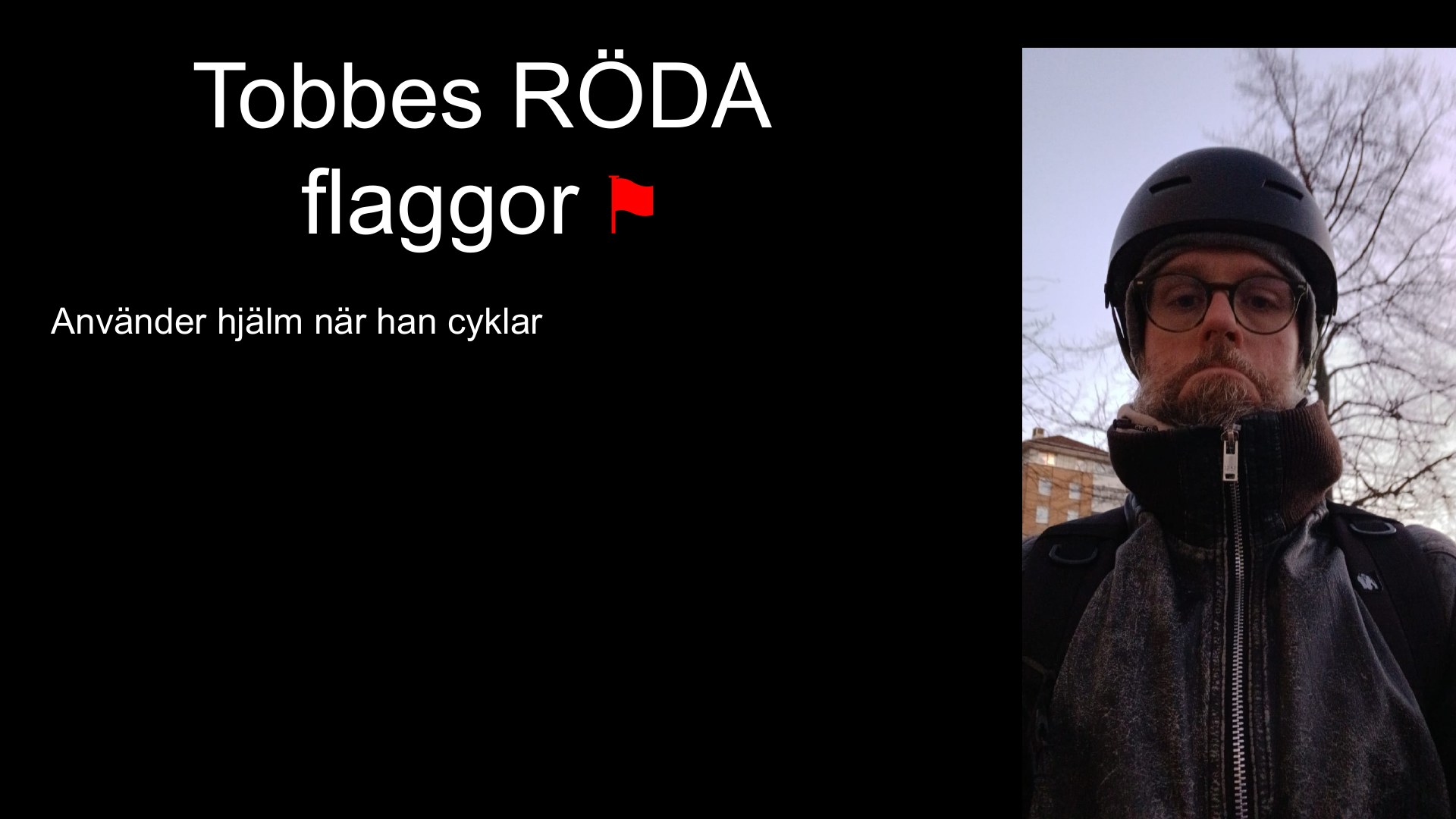 Slide 16 från pitchen om Tobbe